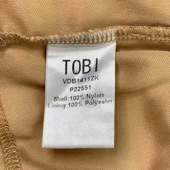 Tobi Womens Skirt Lace Stretchy Fitted Cream S - Picture 7 of 7